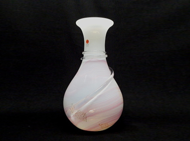 ガラス花瓶壺タイプ