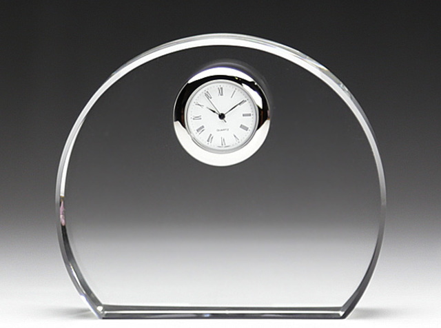 クリスタルミニ蒲鉾型置時計